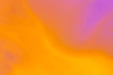soyut sanatsal arkaplan: turuncu ve mor suluboya resimlerine yakın çekim