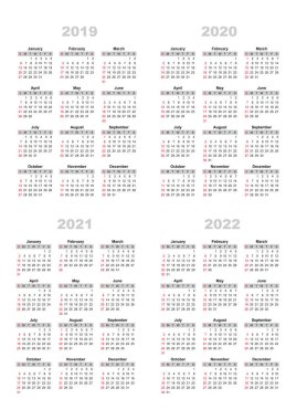 Beyaz arka plan, başlangıç Pazar günü, vektörel takvim Kılavuzu