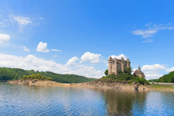 Lanobre France Mai 2018 Château Val Dans Lac Artificiel Lanobre — Photo