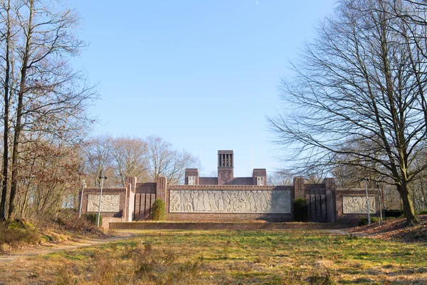 Amersfoort Holandia Lutego 2018 Pomnik Wykonany Bij Belgowie Mówiąc Dziękuję — Zdjęcie stockowe