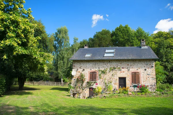 Casa Romântica Típica França País — Fotografia de Stock