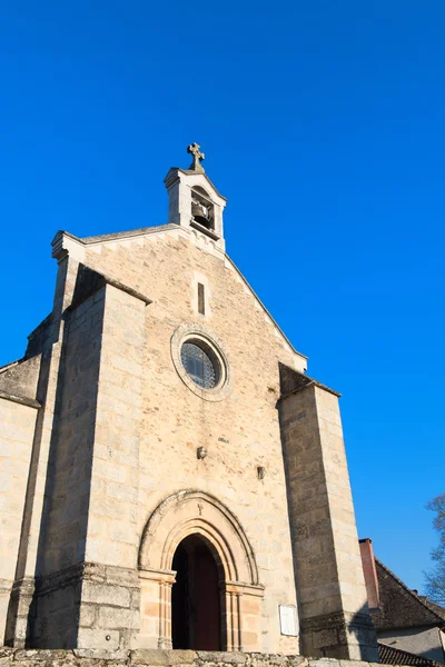 Fasada Kościoła Saint Francuski Meard Haute Vienne — Zdjęcie stockowe