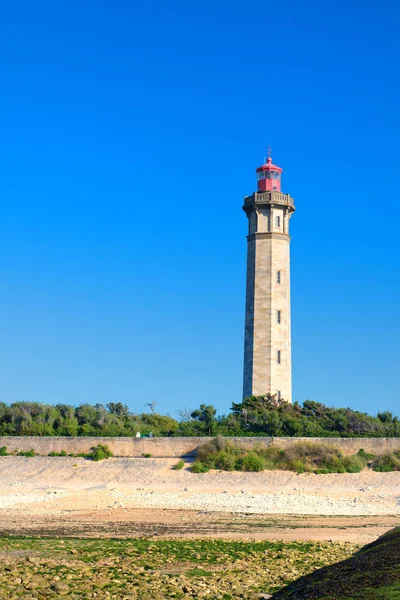 Ile Lighthouse Phare Des Baleines Coast — Stock Photo, Image