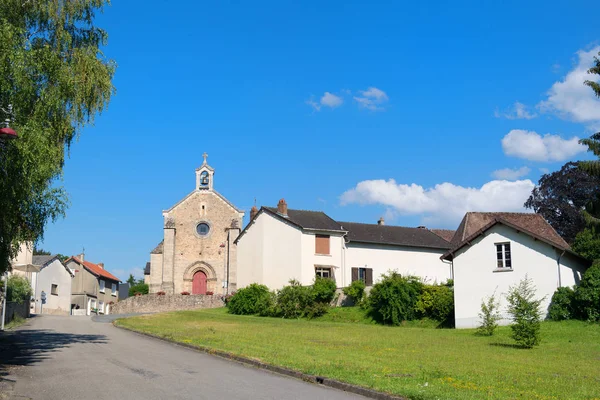 Landscape with French village Saint-Meard in French Limousin