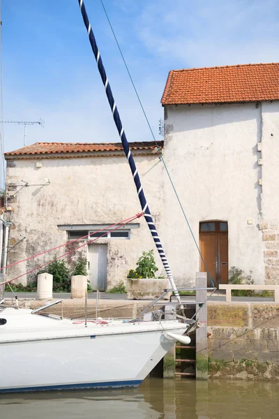 Detalhe Veleiro Francês Charente Maritime — Fotografia de Stock