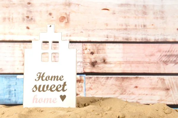 Casa Dolce Casa Nella Sabbia — Foto Stock