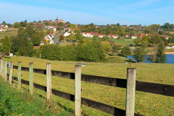 Landscape French Limousin Village Saint Germain Les Belles — Stock Photo, Image