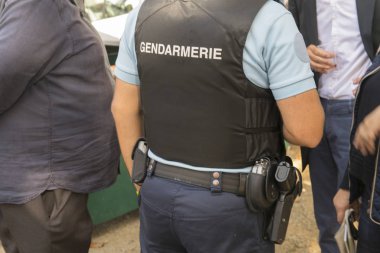 French police in France named gendarmerie clipart