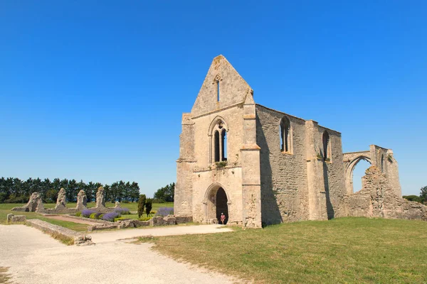 Abbey Notre Dame Remains Refectory Island Ile — Stock Photo, Image