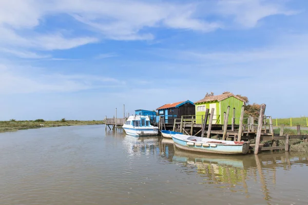 Landscape with Oyster cabines — Stock Photo, Image