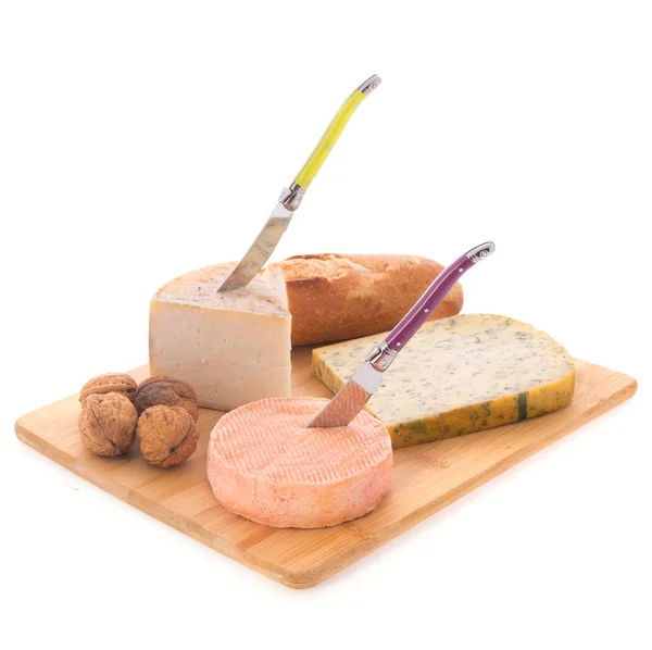 Cheese assortment as dessert — Stock Photo, Image