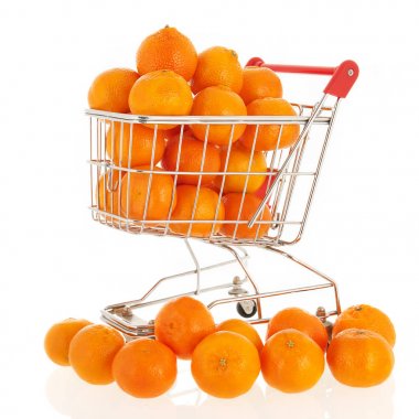 Mandalinalı alışveriş sepeti