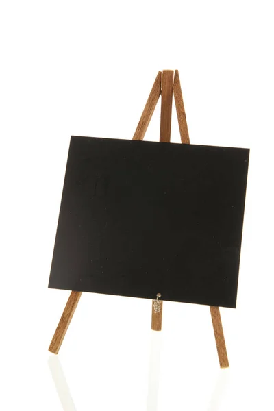 Placa preta isolada sobre fundo branco — Fotografia de Stock