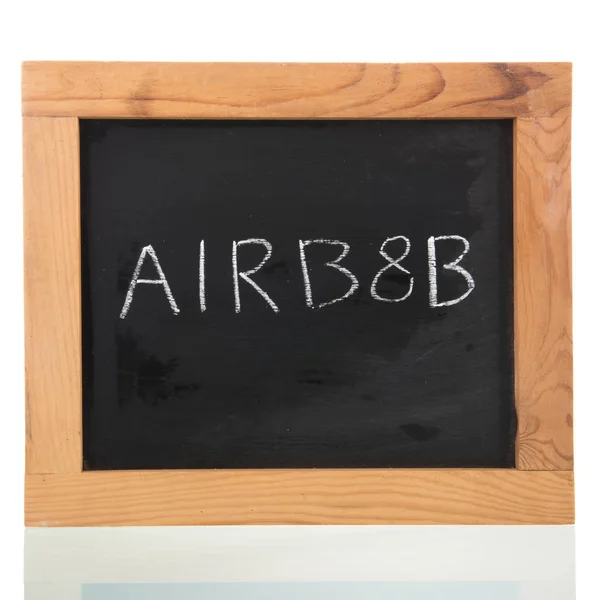 Airbnb em quadro-negro — Fotografia de Stock