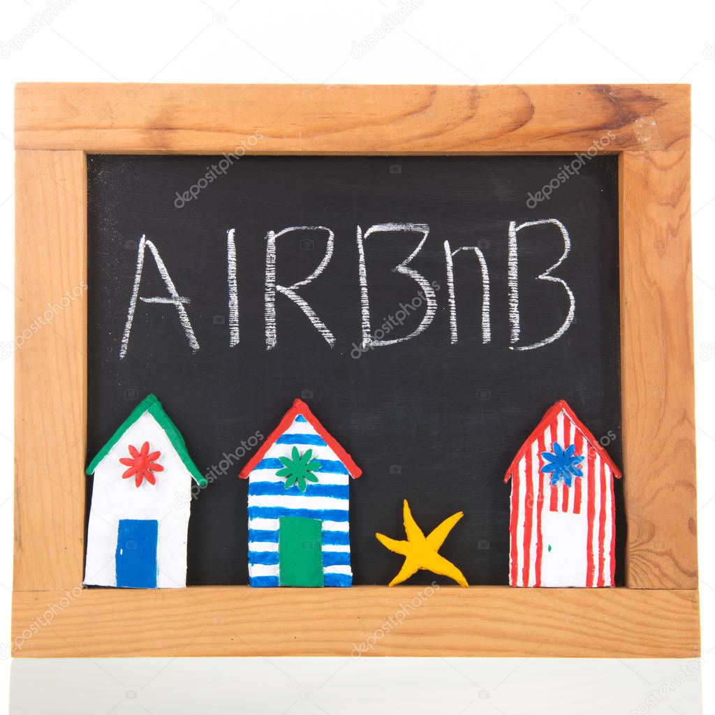 Airbnb on blackboard