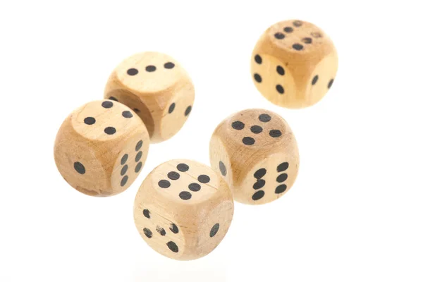 Dices isolated over white background — Stock Photo, Image