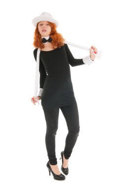 Parti için giymiş kadın