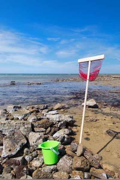 Beach Ile de Re ebb ty — Stock Photo, Image