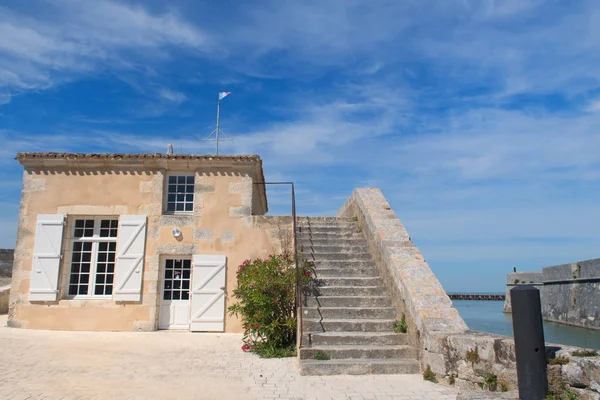 St Martin de re Pier Harbor — Stockfoto