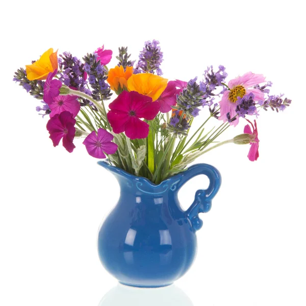 Colorful Flower Bouquet Garden Vase — Stock Photo, Image