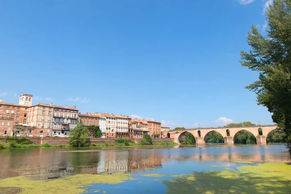 Landschap Oude Brug Frans Montauban — Stockfoto