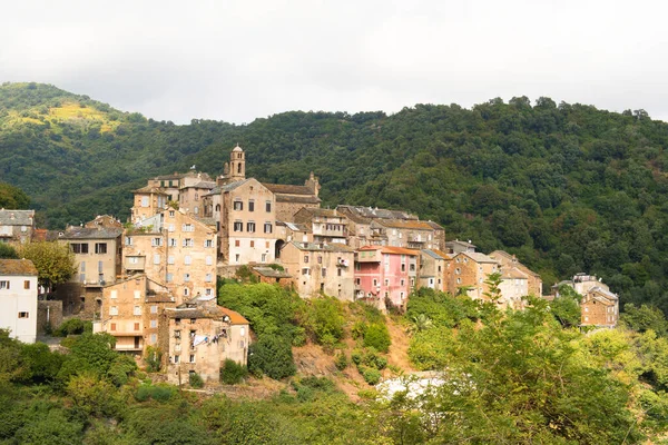 Franţa Corsica Satul Casinca Francez — Fotografie, imagine de stoc