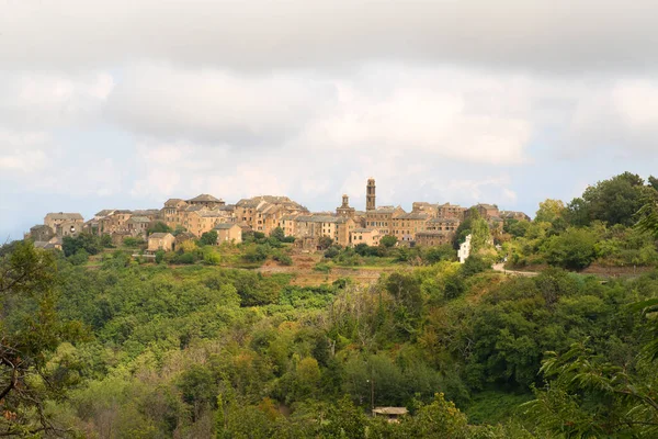 France Corsica French Casinca Village Venzulasca — стокове фото