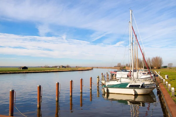Landschaft Mit Holländischem Fluss Eem — Stockfoto