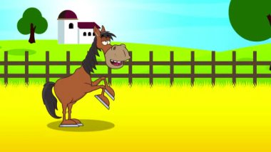 Koşan At Çizgi Filmi Karakteri.