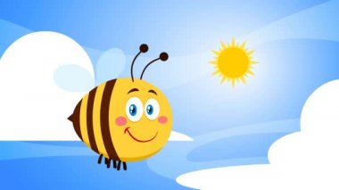 Mutlu Yabanarısı Çizgi Filmi Karakteri Uçuyor