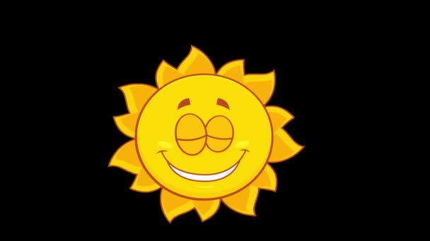 卡通片《太阳微笑》 — 图库视频影像