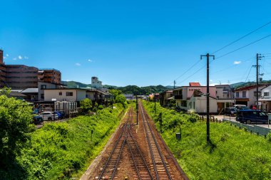 Bir köprü Japon Tren