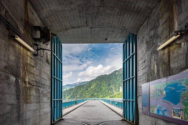 Tunnel Heading Kurobe Dam Japan — Stock Photo, Image