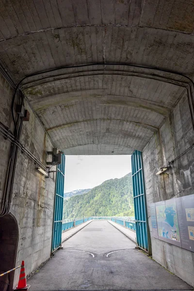 Tunnel Heading Kurobe Dam Japan — Stock Photo, Image