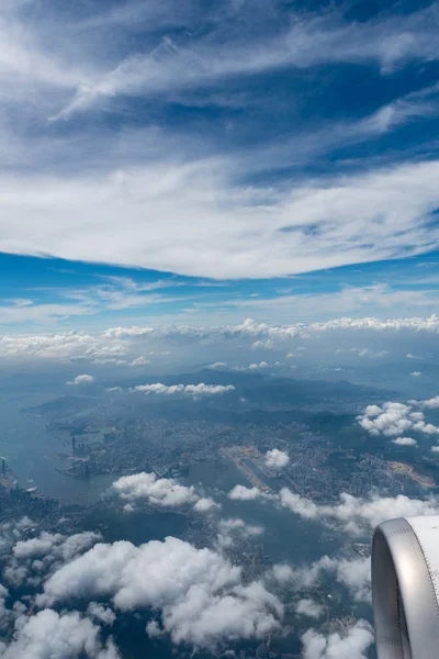 Flygfoto Från Ovan Hong Kong — Stockfoto