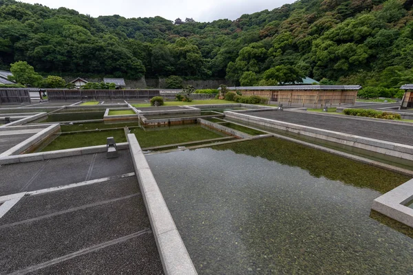 松山城二の丸歴史的サイト ガーデン — ストック写真