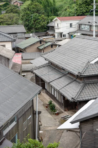 上から日本の村ストリート ビュー — ストック写真