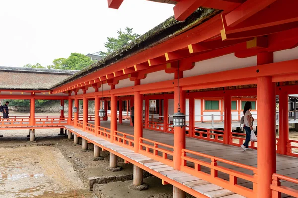 Miyajima Japón Junio 2017 Santuario Itsukushima Japón Itsukushima Shrine Santuario — Foto de Stock