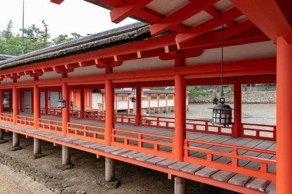 Miyajima Japonsko Června 2017 Itsukushima Shrine Japonsko Icukušima Šintoistická Svatyně — Stock fotografie