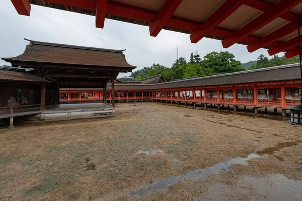 Miyajima Giappone Giugno 2017 Santuario Itsukushima Giappone Santuario Itsukushima Santuario — Foto Stock