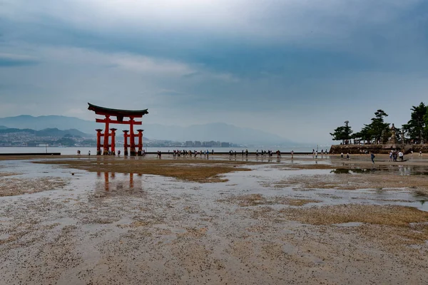 Miyajima Japão Junho 2017 Santuário Itsukushima Japão Santuário Itsukushima Santuário — Fotografia de Stock