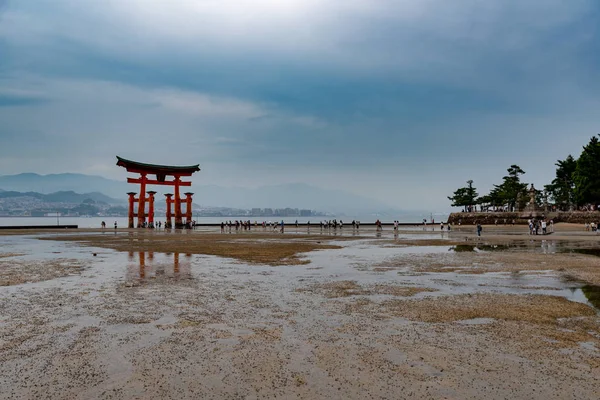 Miyajima Japão Junho 2017 Santuário Itsukushima Japão Santuário Itsukushima Santuário — Fotografia de Stock