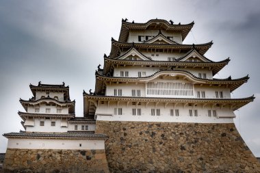 Güzel Unesco Dünya Mirası Himeji Kalesi, Himeji, Japonya