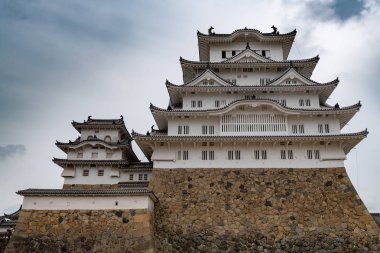Güzel Unesco Dünya Mirası Himeji Kalesi, Himeji, Japonya