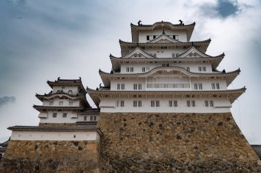 Güzel Unesco Dünya Mirası Himeji Kalesi, Himeji, Japonya