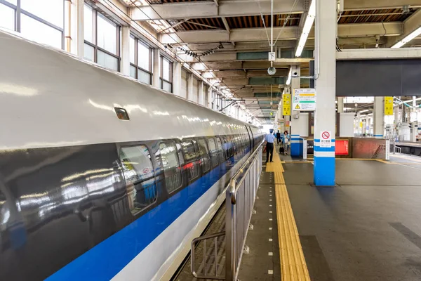 Osaka Junio 2017 Las Puertas Shinkansen Abren Tren Bala Alta —  Fotos de Stock