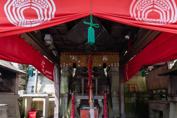 Fushimi Inari Taisha Cuando Deseo Cumple Torii Que Escribió Nombre — Foto de Stock