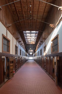 Abashiri hapishane Müzesi koridoru