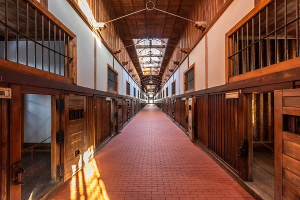 Abashiri hapishane Müzesi koridoru