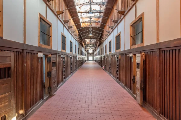 Abashiri hapishane Müzesi koridoru